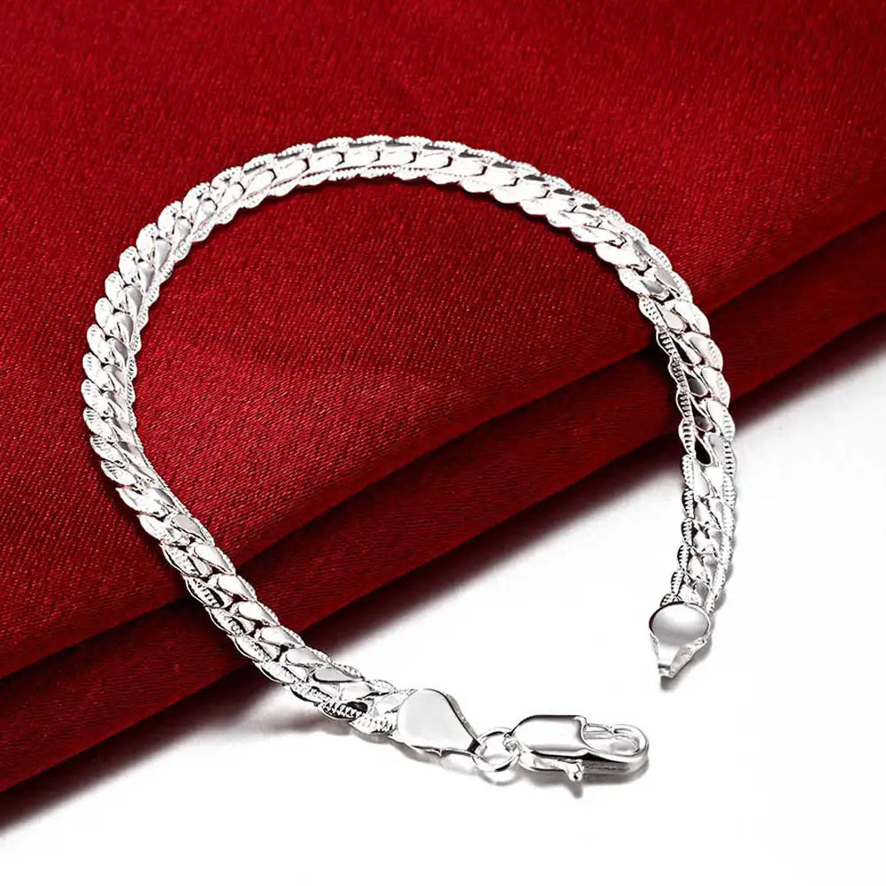 925 Silver Plated Car Lace Bracelet - Lootquake