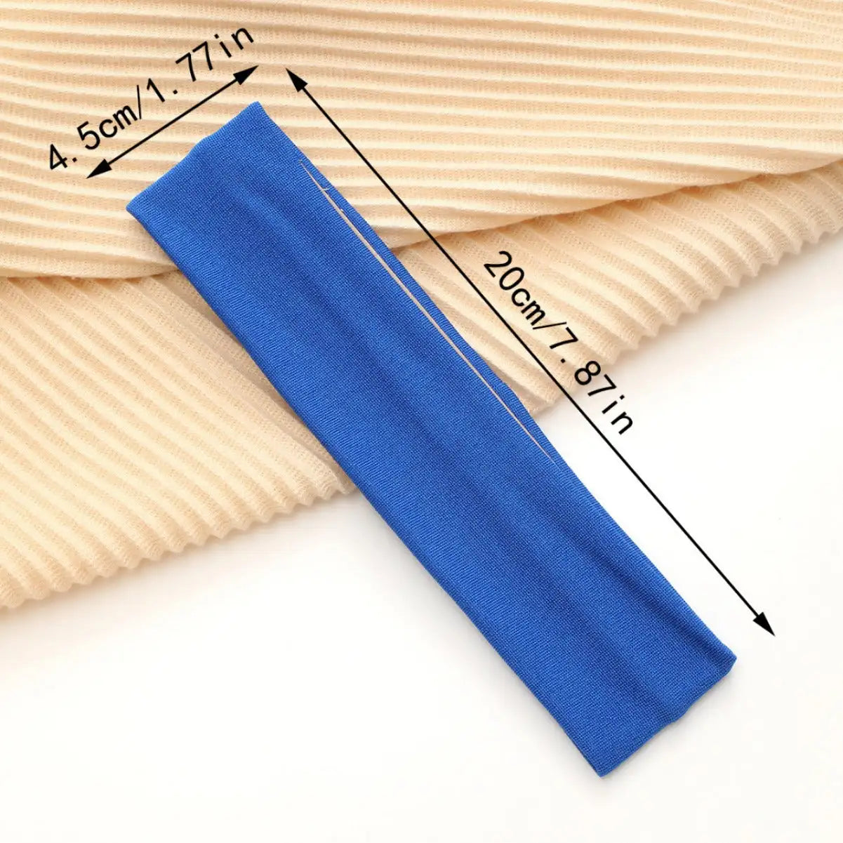 European And American Hot Solid Color Hair Band High Elastic Sports - Lootquake