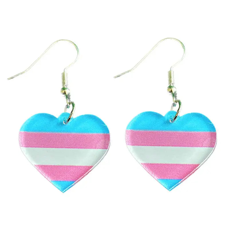 Rainbow Geometric Simple Multi-color Love Heart - Lootquake