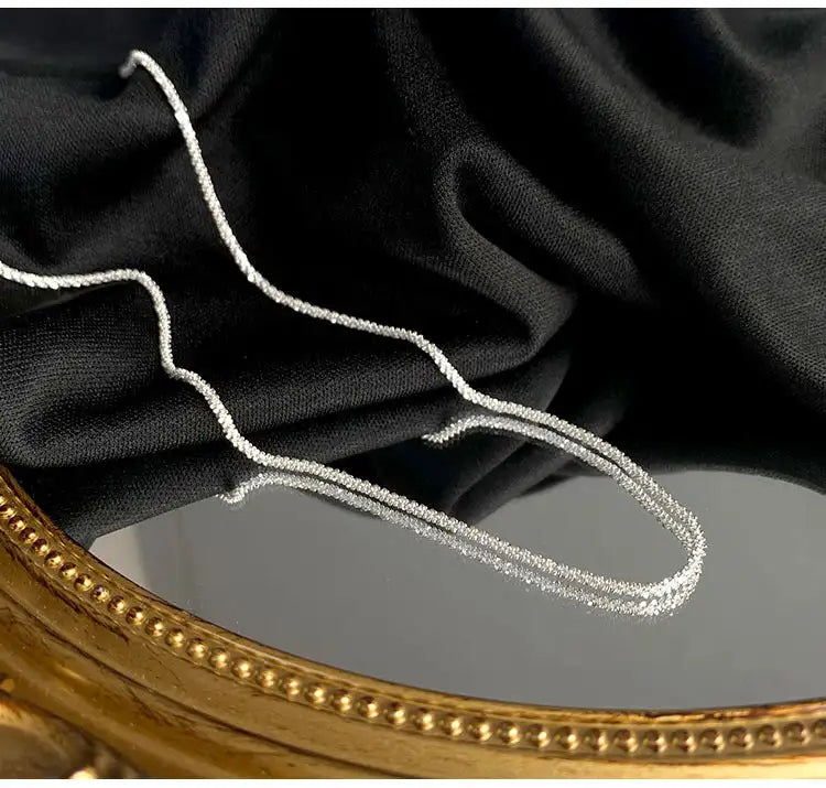 Necklace Female Clavicle Chain Starry Sterling Silver Necklace - Lootquake