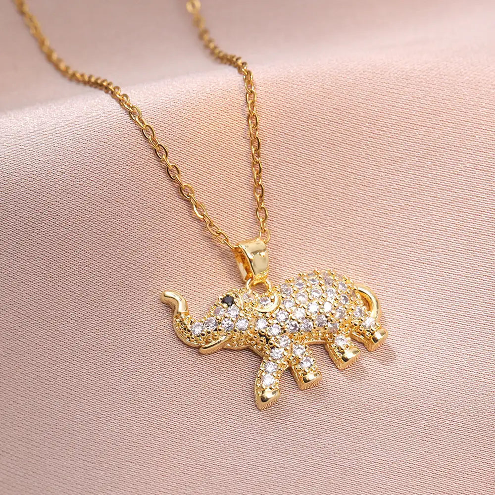 European And American Personalized Fashion Zircon Animal Necklace - Lootquake