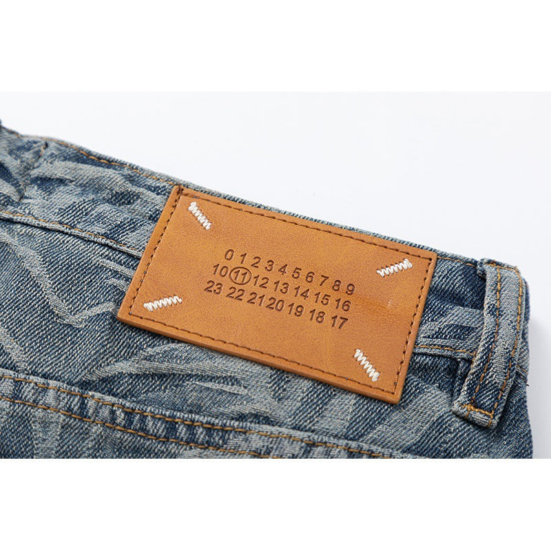 Men's Loose Straight Hawaii Beach Printing Wide Leg Pants - Lootquake