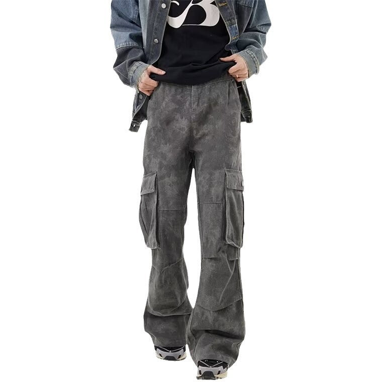 High Street Pu Shuai Camouflage Slacks Male Autumn Trousers - Lootquake