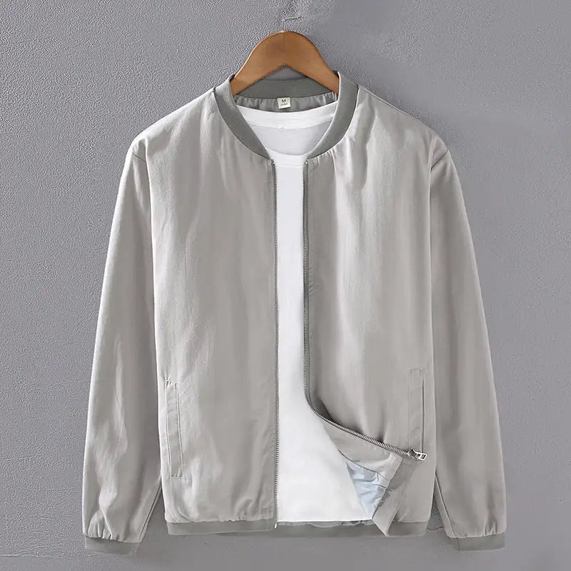 Solid Color Simple Jacket Men's Autumn Lightweight - Lootquake