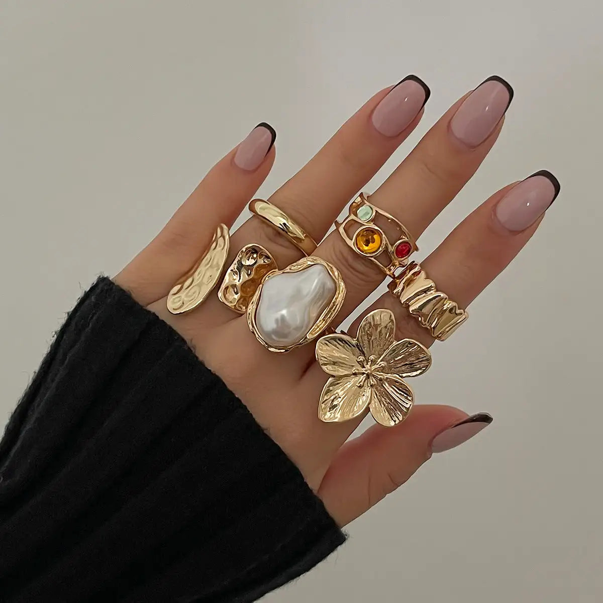French Style Baroque Pearl Ring - Lootquake