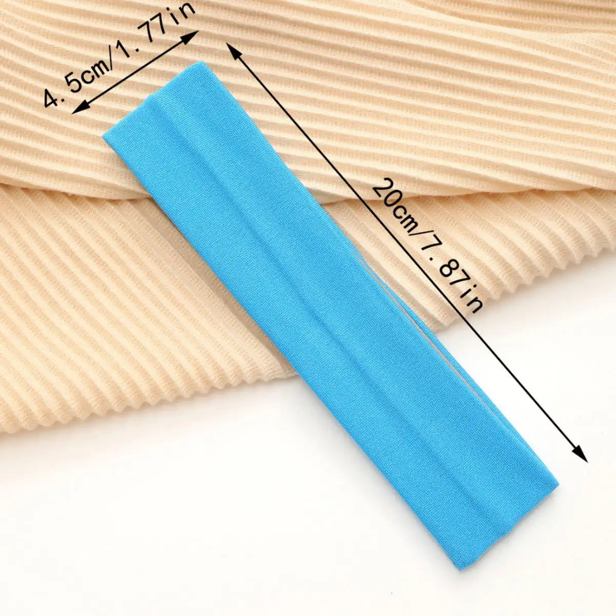 European And American Hot Solid Color Hair Band High Elastic Sports - Lootquake