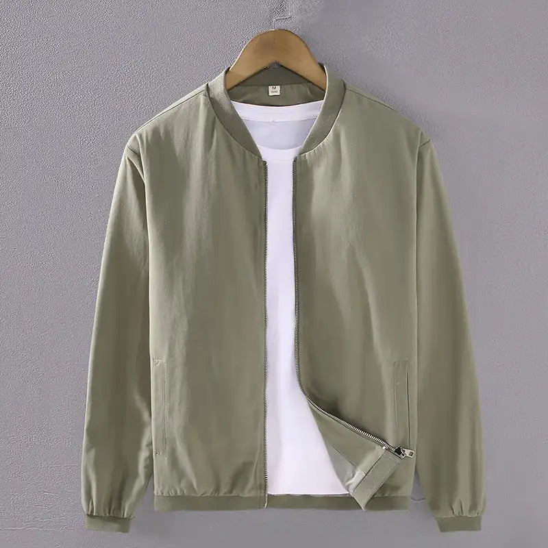 Solid Color Simple Jacket Men's Autumn Lightweight - Lootquake