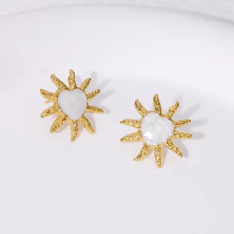Simple Temperament Stainless Steel Studs 18K Gold Plating Does Not Fade - Lootquake