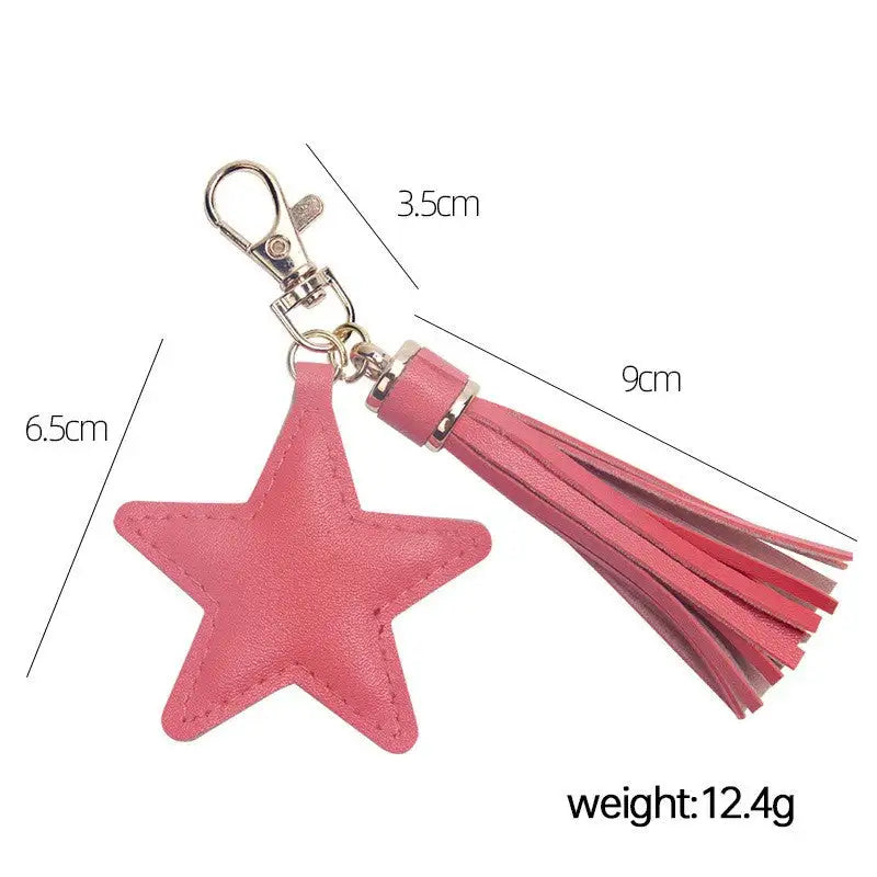 Creative Pentagram Tassel Tassel Luggage Keychain - Lootquake