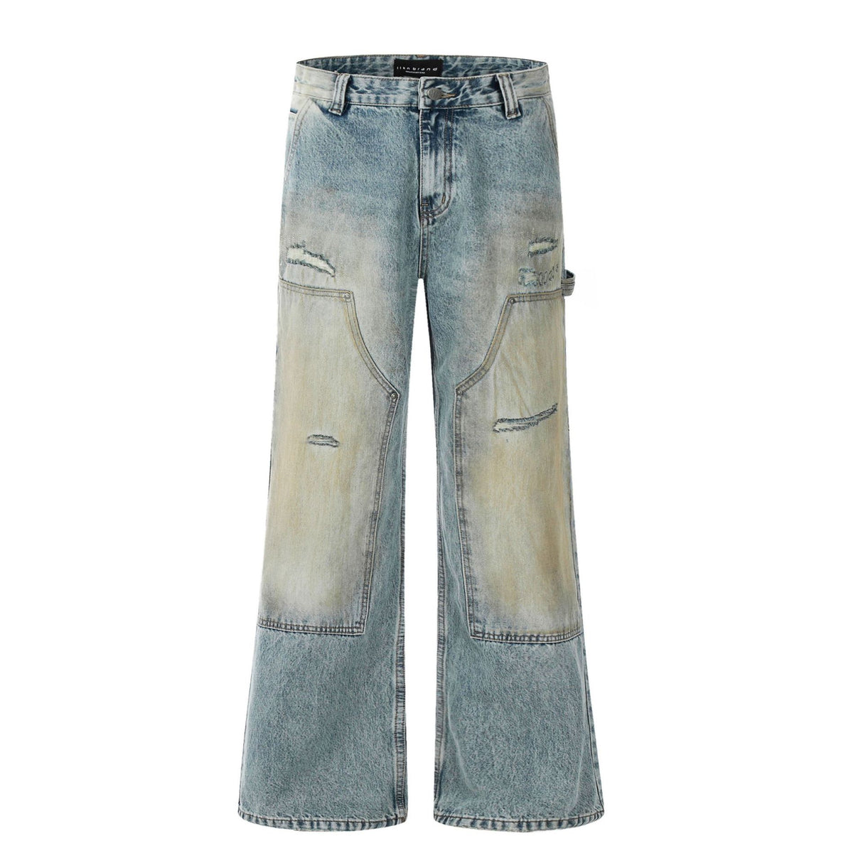 American Style Washed-out Vintage Straight Casual Loose Jeans - Lootquake