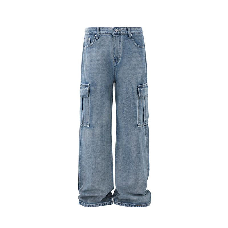 Workwear Straight Jeans Men's Spring Loose - Lootquake