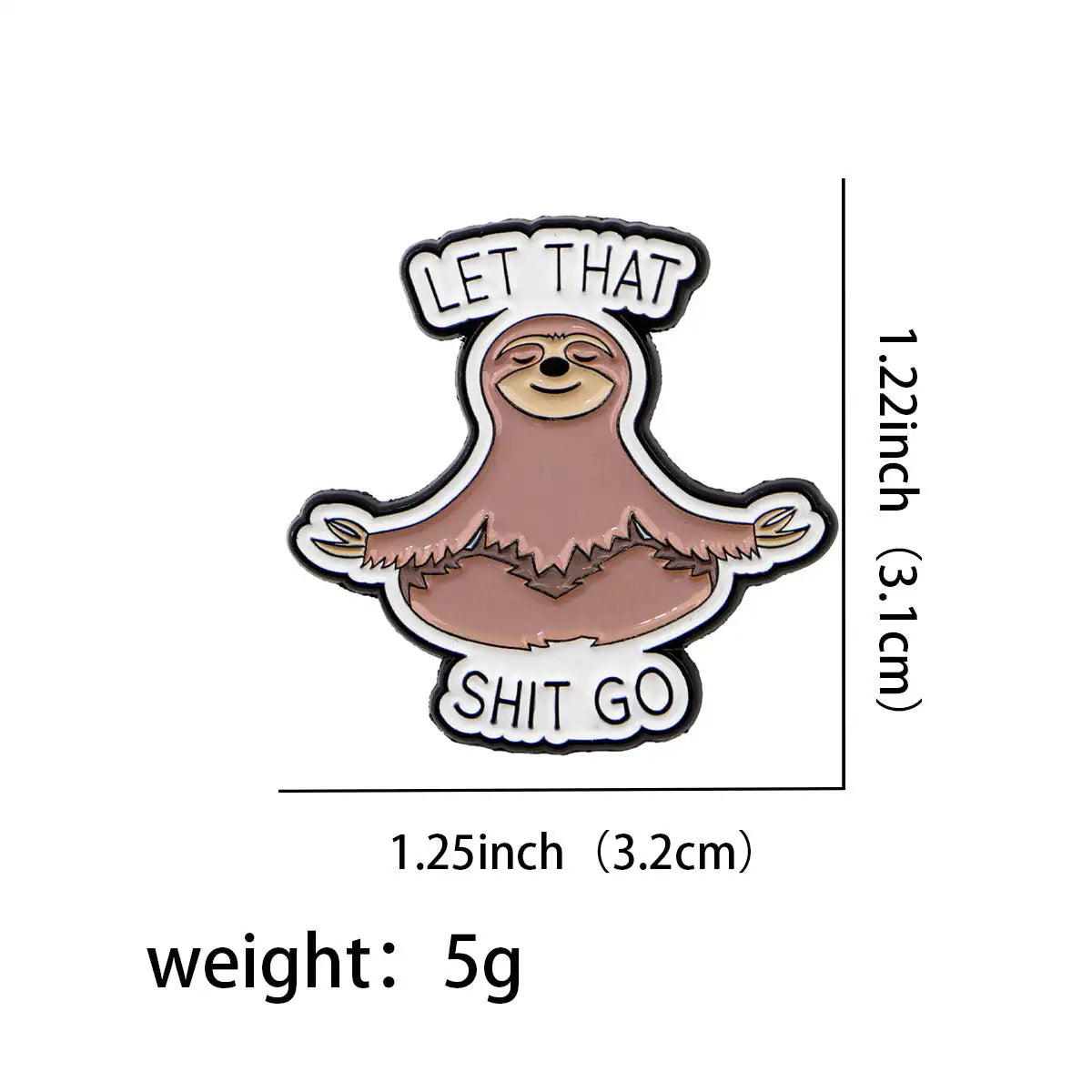 Brooch Cartoon Golden M Badge Creative English Letters - Lootquake