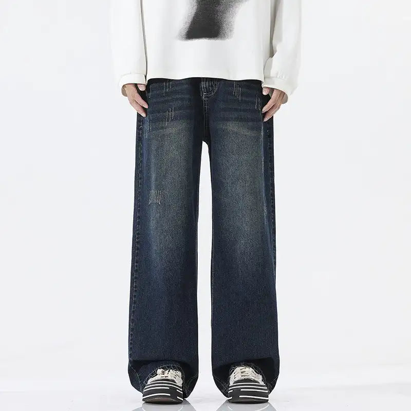 American Retro Straight Jeans Men's All-match Casual - Lootquake