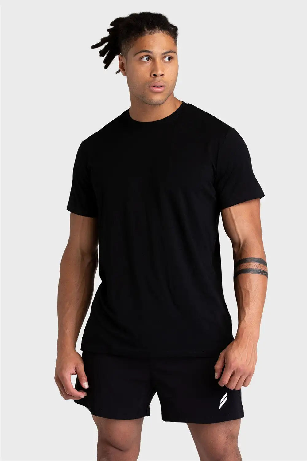 Muscle Workout Short Sleeve Men's Summer Casual Slim Fit Crew Neck Cotton T-shirt - Lootquake