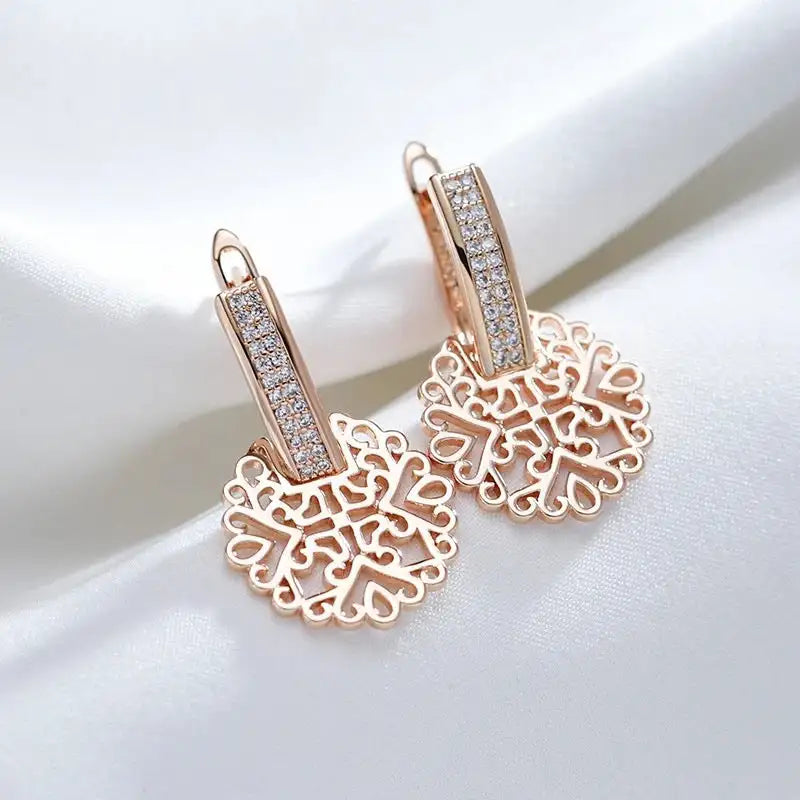 Natural Zircon Women's Pendant Earrings - Lootquake