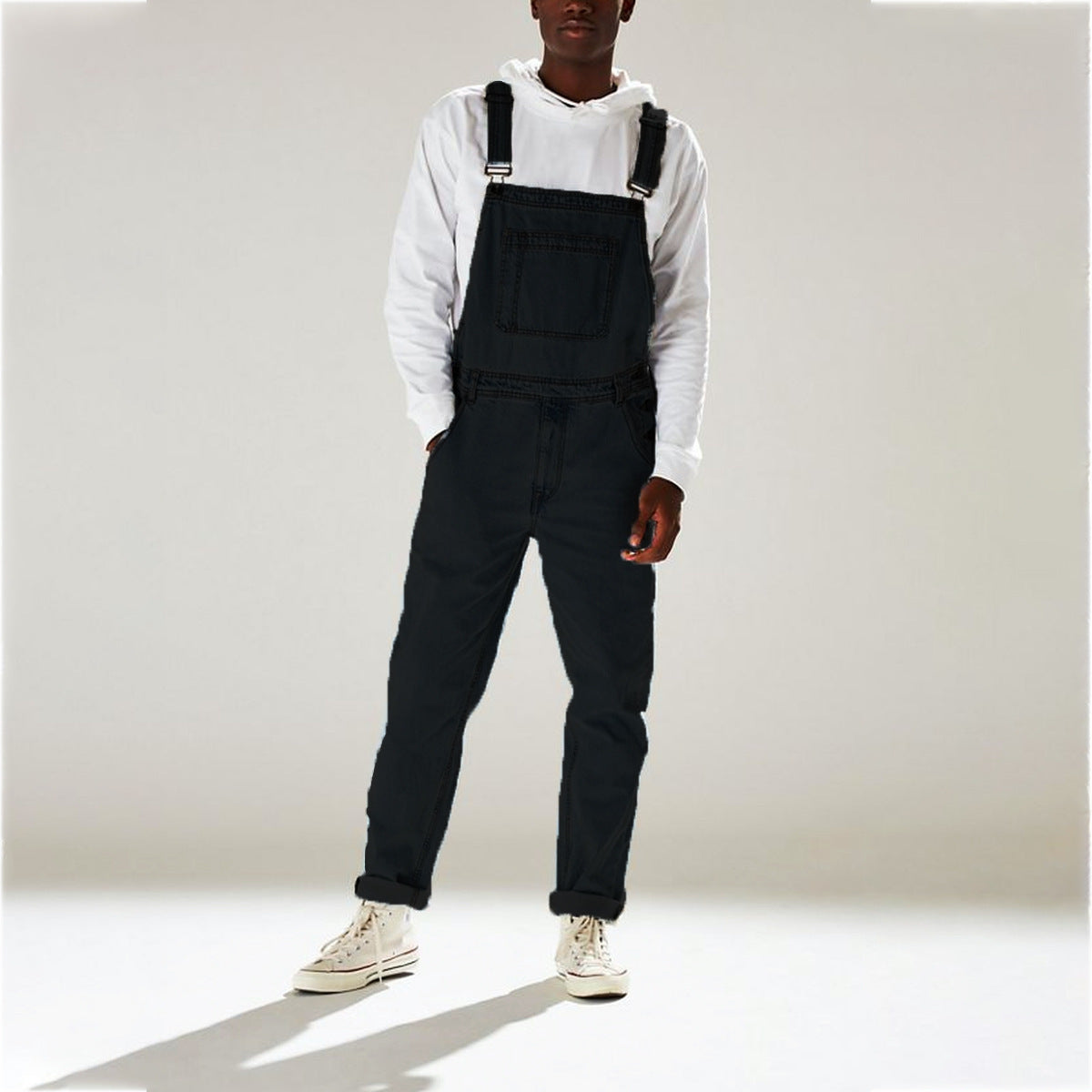 Suspender Pants Suspenders One-piece High Waist Men's Jeans - Lootquake