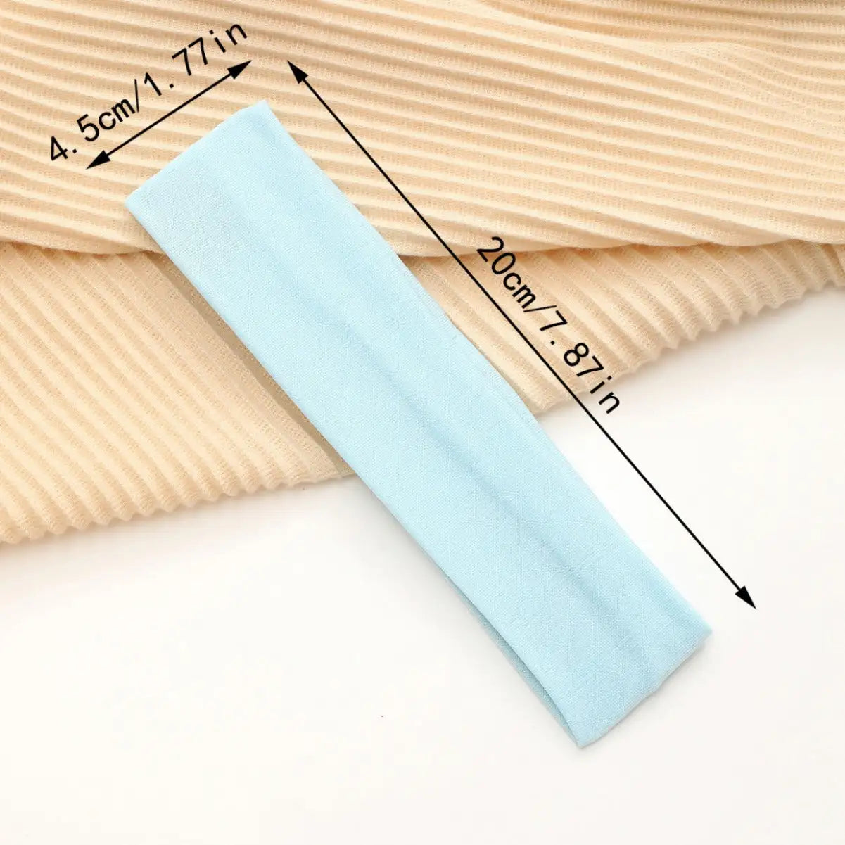European And American Hot Solid Color Hair Band High Elastic Sports - Lootquake