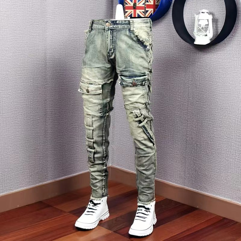 Men's Personality All-matching Fashion Casual Ripped Jeans - Lootquake