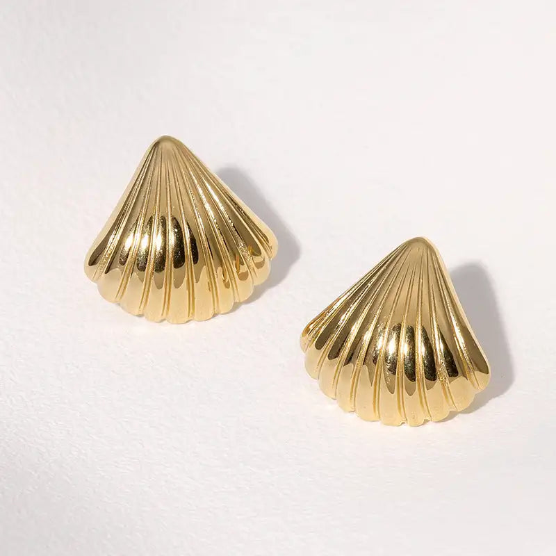 Simple Temperament Stainless Steel Studs 18K Gold Plating Does Not Fade - Lootquake