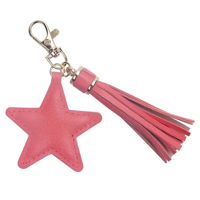 Creative Pentagram Tassel Tassel Luggage Keychain - Lootquake