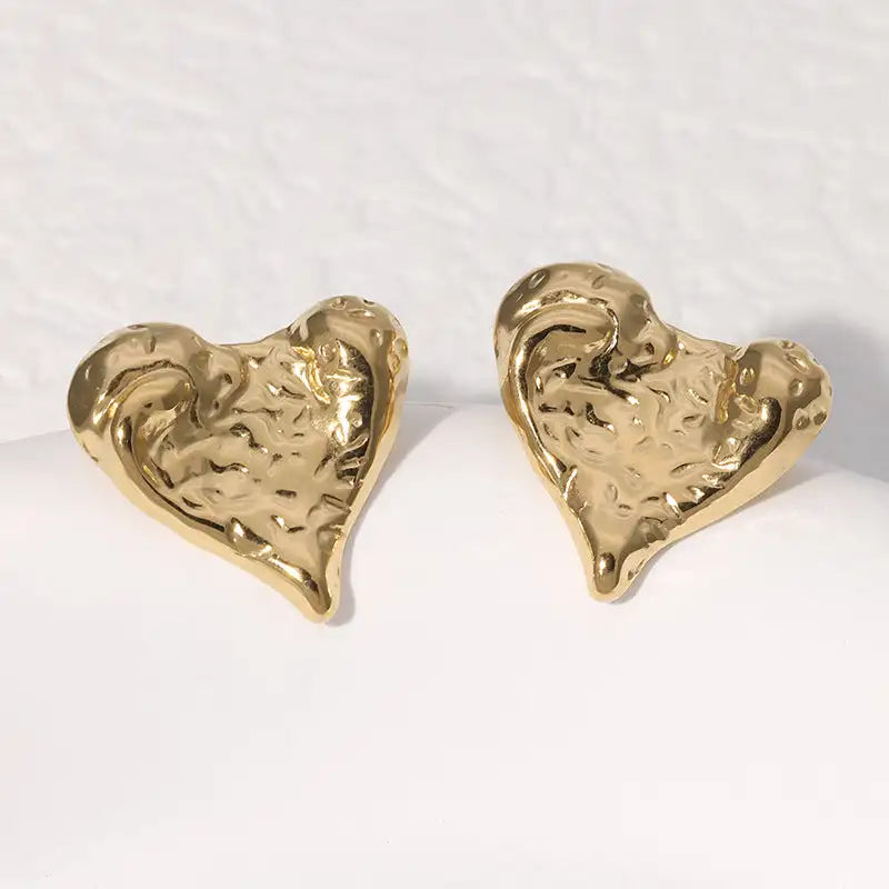 Simple Temperament Stainless Steel Studs 18K Gold Plating Does Not Fade