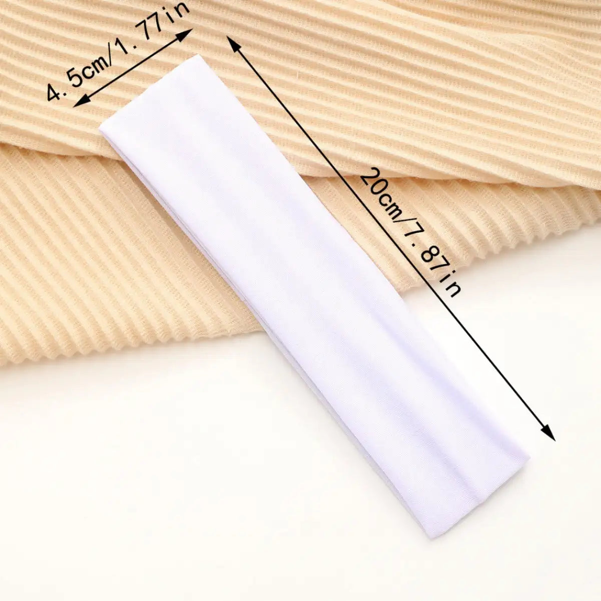 European And American Hot Solid Color Hair Band High Elastic Sports - Lootquake