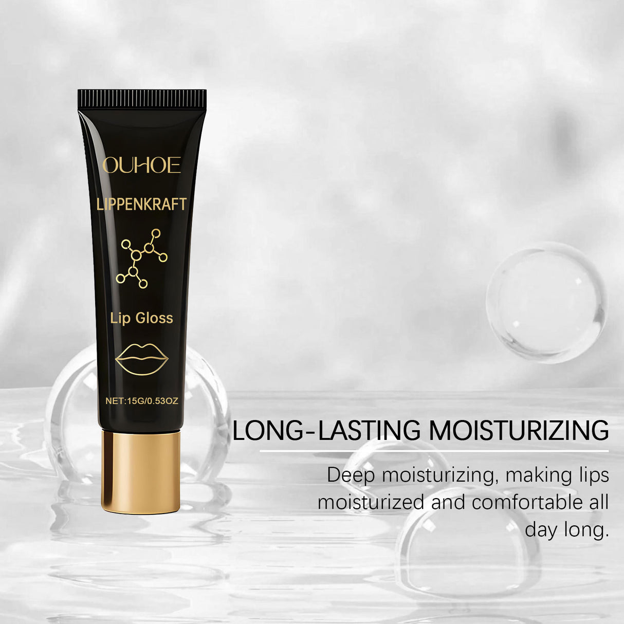 Brillo labial hidratante transparente de larga duración, reduce líneas finas, antisequedad, hidratante, brillo, voluminizador, lápiz labial suave, cuidado de belleza para labios.