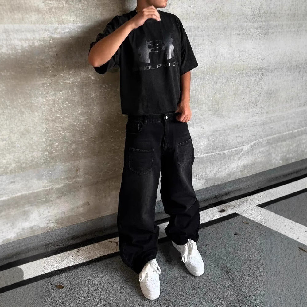 American Retro Street Loose Jeans - Lootquake