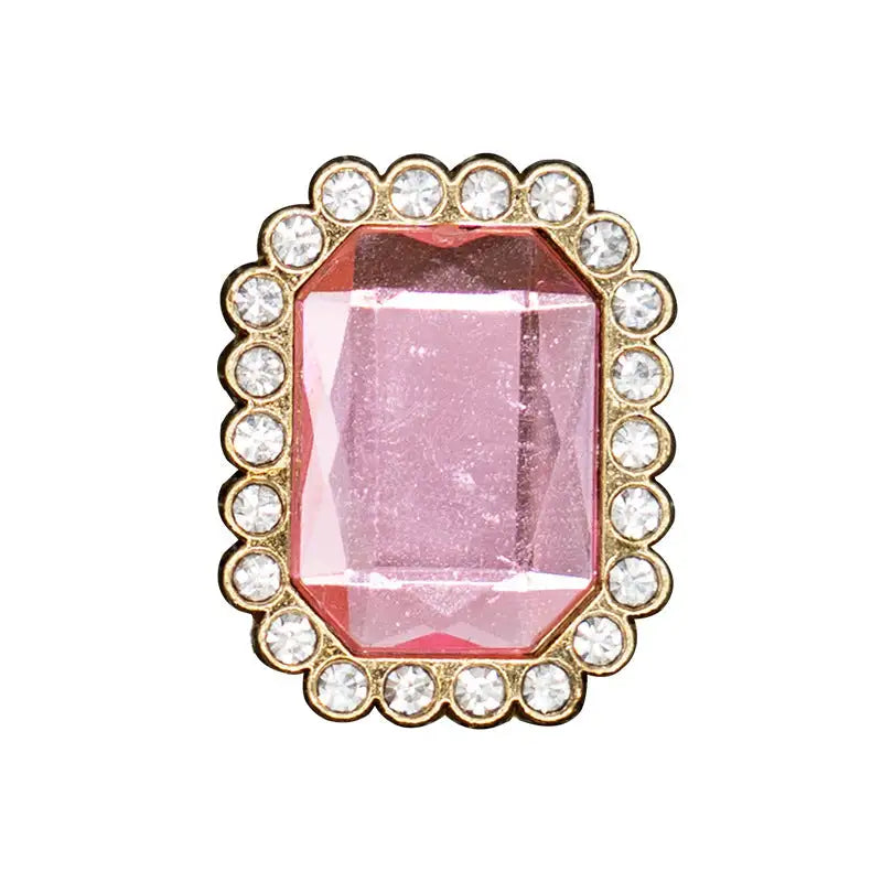 Metal Hole Shoes Flower Shoe Buckle Alloy Pearl - Lootquake