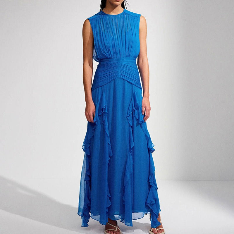 Vestido de gasa elegante y sexy francés nuevo