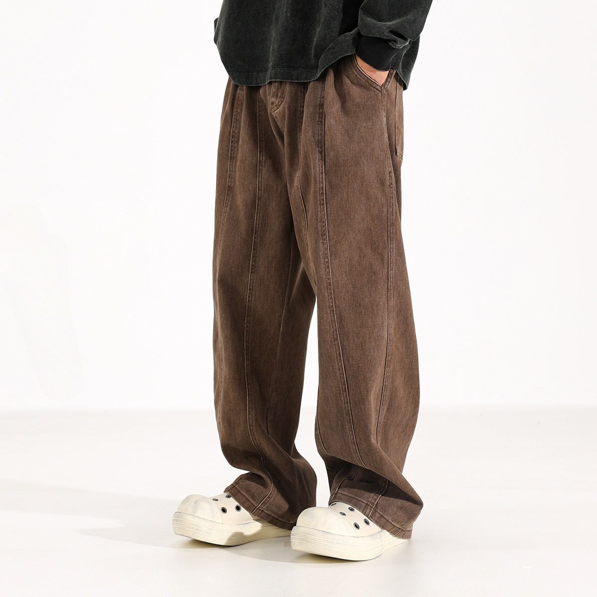 Maillard American Retro Drooping Straight Jeans - Lootquake