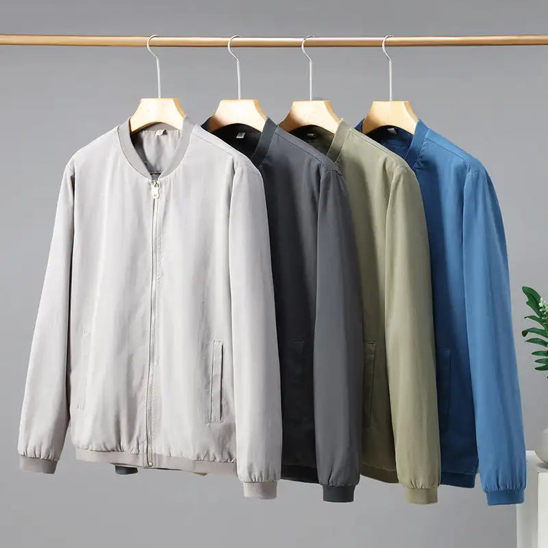 Solid Color Simple Jacket Men's Autumn Lightweight - Lootquake