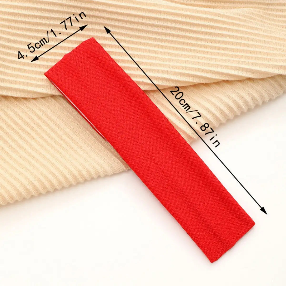 European And American Hot Solid Color Hair Band High Elastic Sports - Lootquake