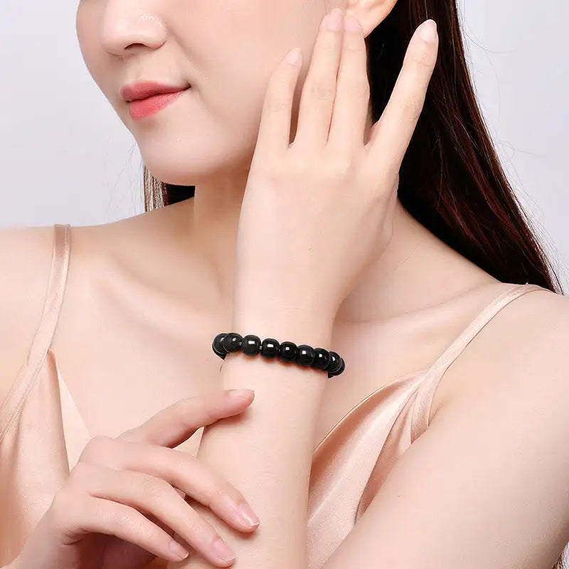 Women's Simple And Natural Hetian Dark Jade Bucket Bracelet - Lootquake
