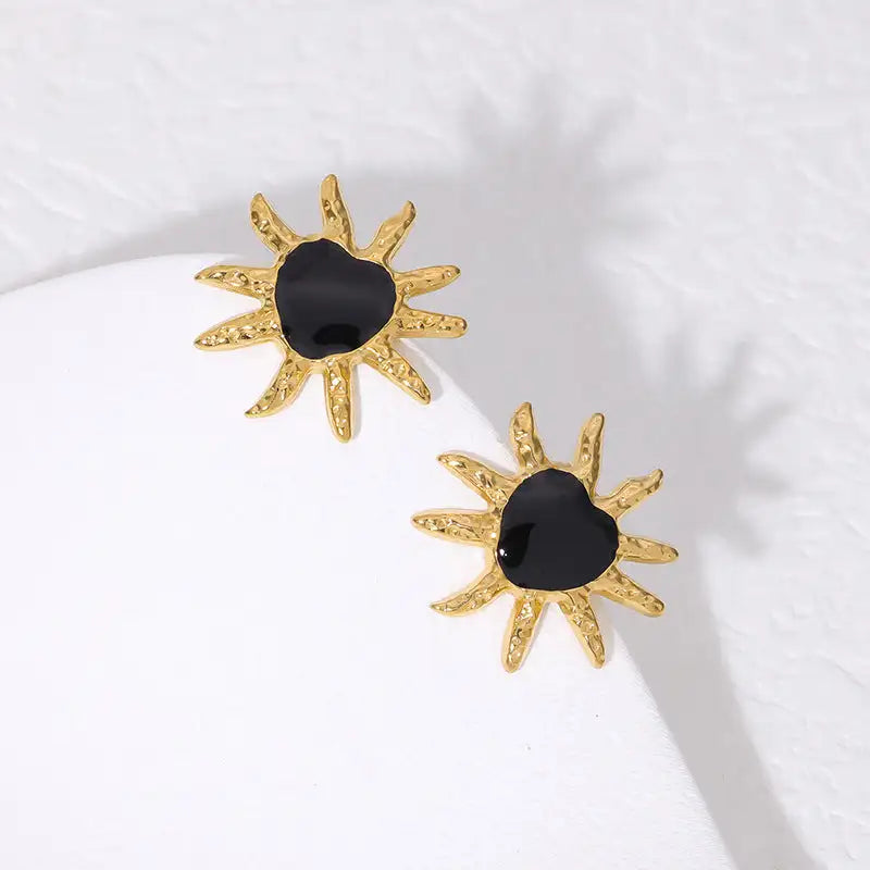 Simple Temperament Stainless Steel Studs 18K Gold Plating Does Not Fade - Lootquake