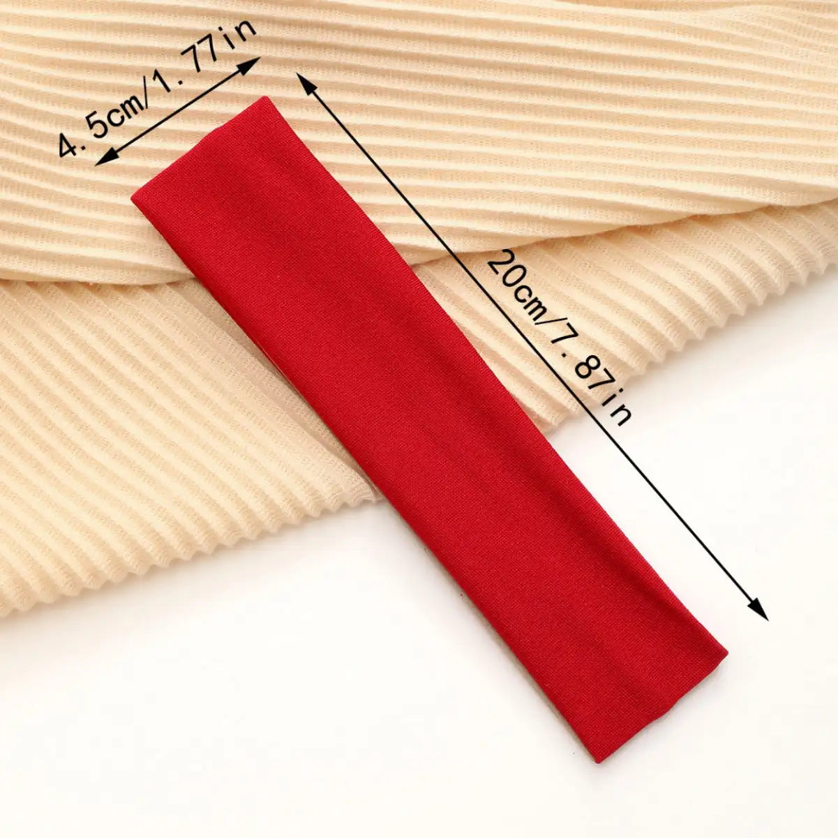 European And American Hot Solid Color Hair Band High Elastic Sports - Lootquake