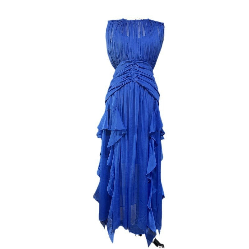 Vestido de gasa elegante y sexy francés nuevo