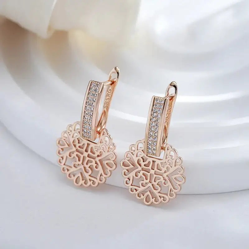 Natural Zircon Women's Pendant Earrings - Lootquake