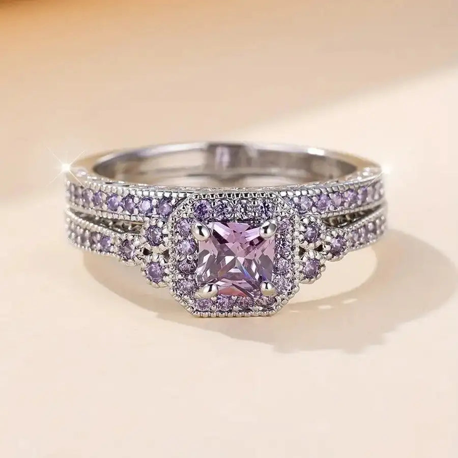 European And American Ladies Fashion Wedding Ring Set - Lootquake