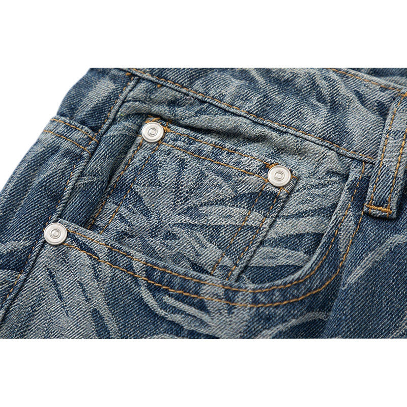 Men's Loose Straight Hawaii Beach Printing Wide Leg Pants - Lootquake