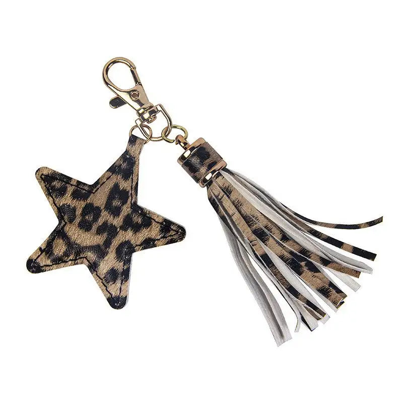 Creative Pentagram Tassel Tassel Luggage Keychain - Lootquake