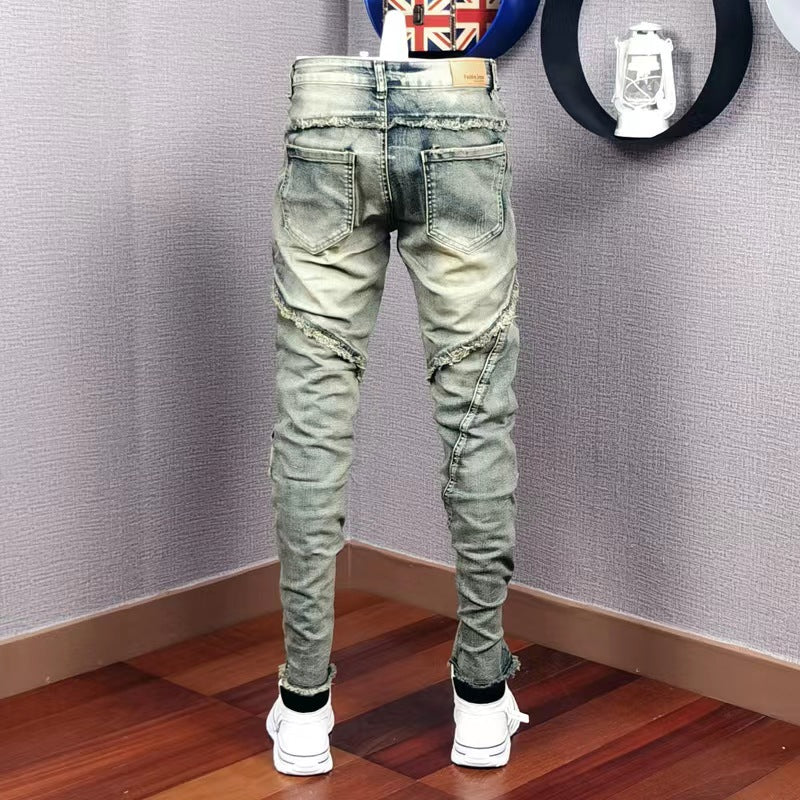 Men's Personality All-matching Fashion Casual Ripped Jeans - Lootquake
