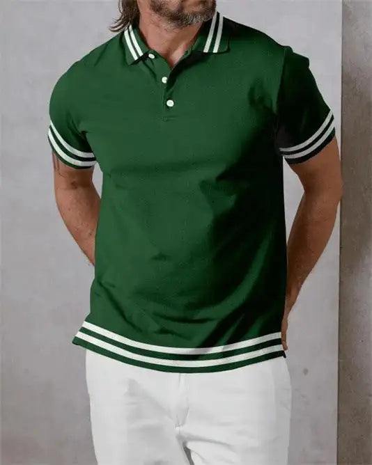 3D Printed Irregular Stripe Series Short Sleeve - Lootquake