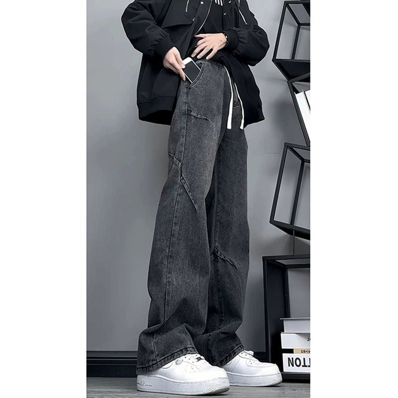 American Fashion Brand Vintage Mop Straight Jeans - Lootquake
