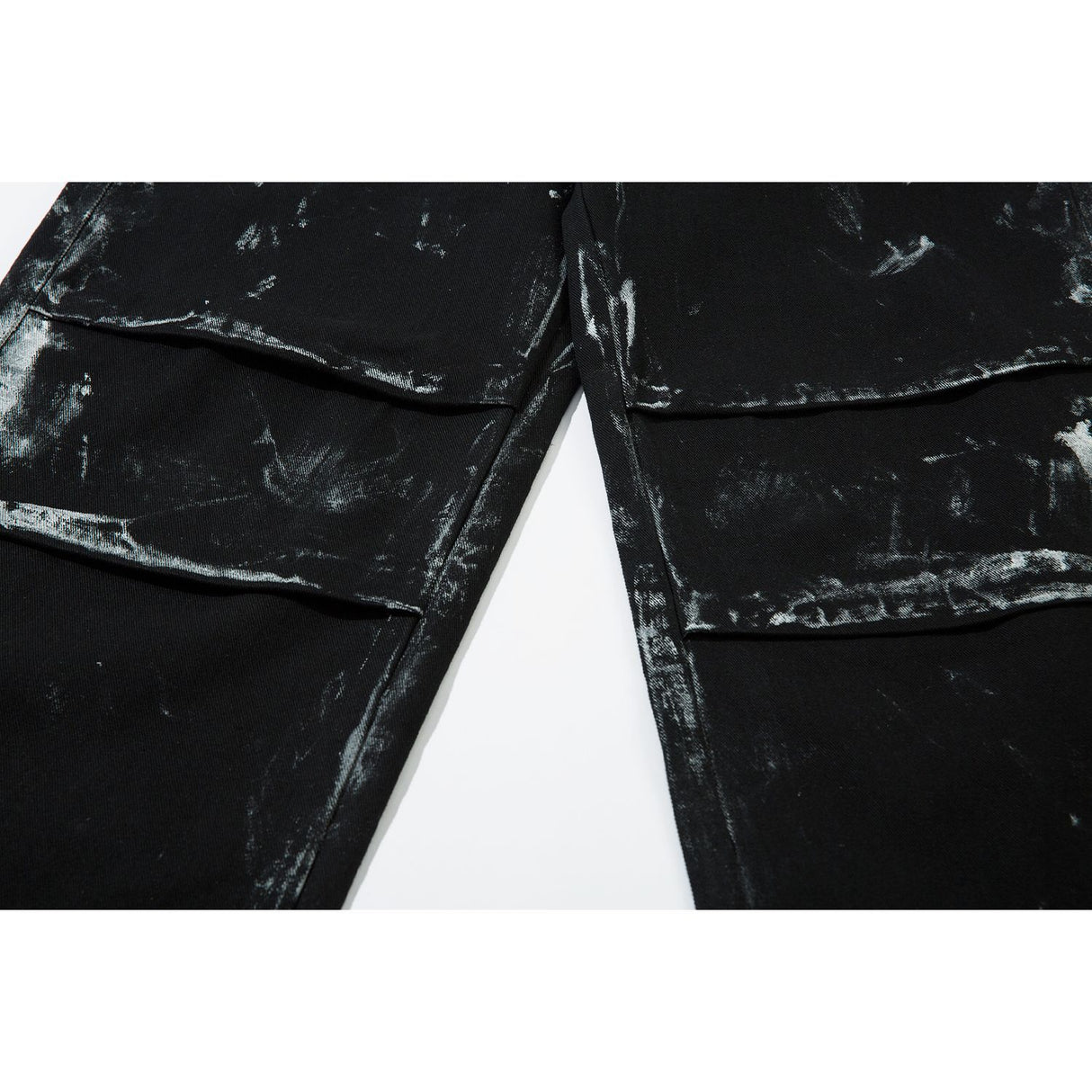 Men's American-style Retro Heavy-duty Painted Multi-pocket Jeans - Lootquake