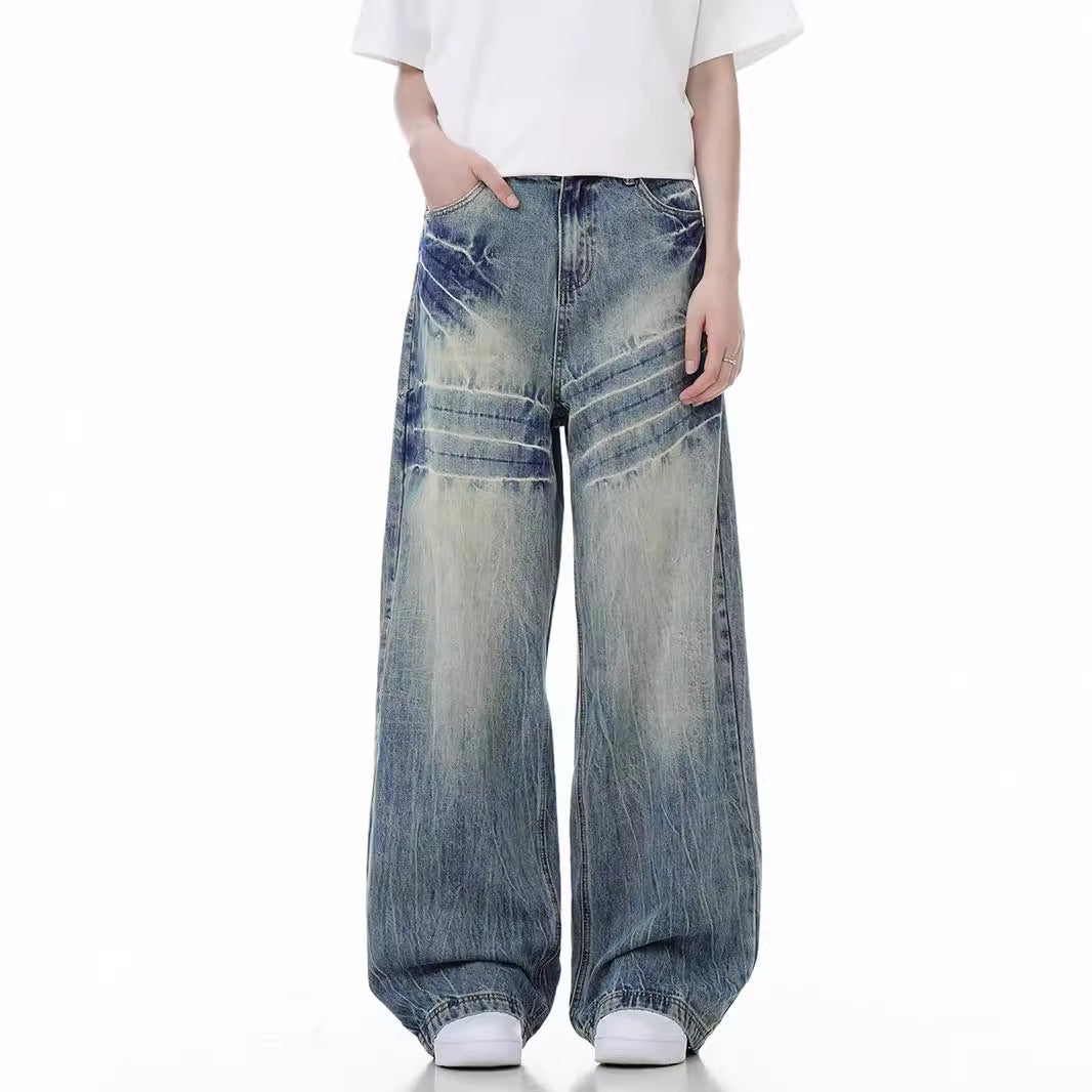 Loose Wide Leg Jeans American High Street - Lootquake