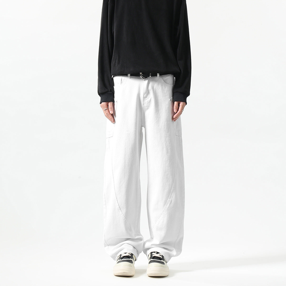 New Men's Matchet Pants Stitching Three-dimensional Design Trousers - Lootquake