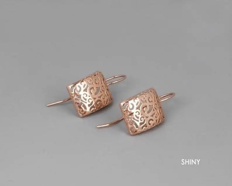 European And American Simple Hollow Design Ear Rings Alloy - Lootquake