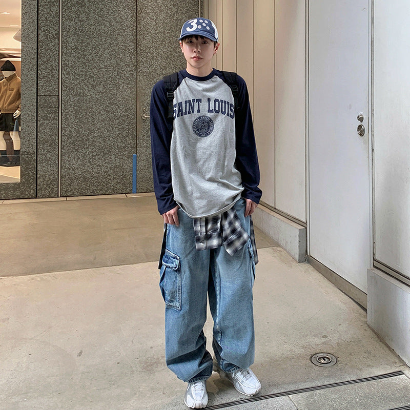 Workwear Straight Jeans Men's Spring Loose - Lootquake