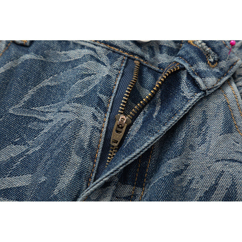 Men's Loose Straight Hawaii Beach Printing Wide Leg Pants - Lootquake